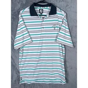 FJ Footjoy Golf Country Club of Asheville Men's Polo Shirt White Size Small